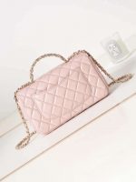 chanel as4141 camellia embossed with top handle bag pink 005 luxibags.ru .jpg