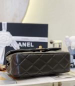 chanel as4151 small flap bag with top handle lambskin wenge wood black 005 luxibags.ru .jpg