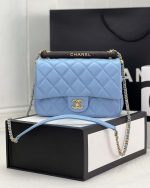 chanel as4151 small flap bag with top handle lambskin wenge wood blue 001 luxibags.ru .jpg