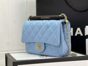 chanel as4151 small flap bag with top handle lambskin wenge wood blue 002 luxibags.ru .jpg