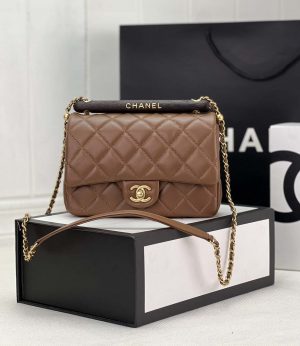 chanel as4151 small flap bag with top handle lambskin wenge wood brown 001 luxibags.ru .jpg