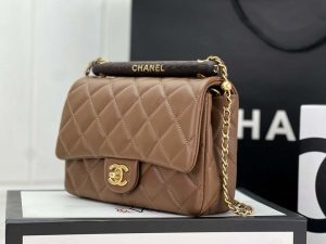chanel as4151 small flap bag with top handle lambskin wenge wood brown 002 luxibags.ru .jpg