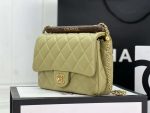 chanel as4151 small flap bag with top handle lambskin wenge wood matche green 002 luxibags.ru .jpg