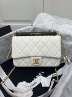 chanel as4151 small flap bag with top handle lambskin wenge wood white 001 luxibags.ru .jpg