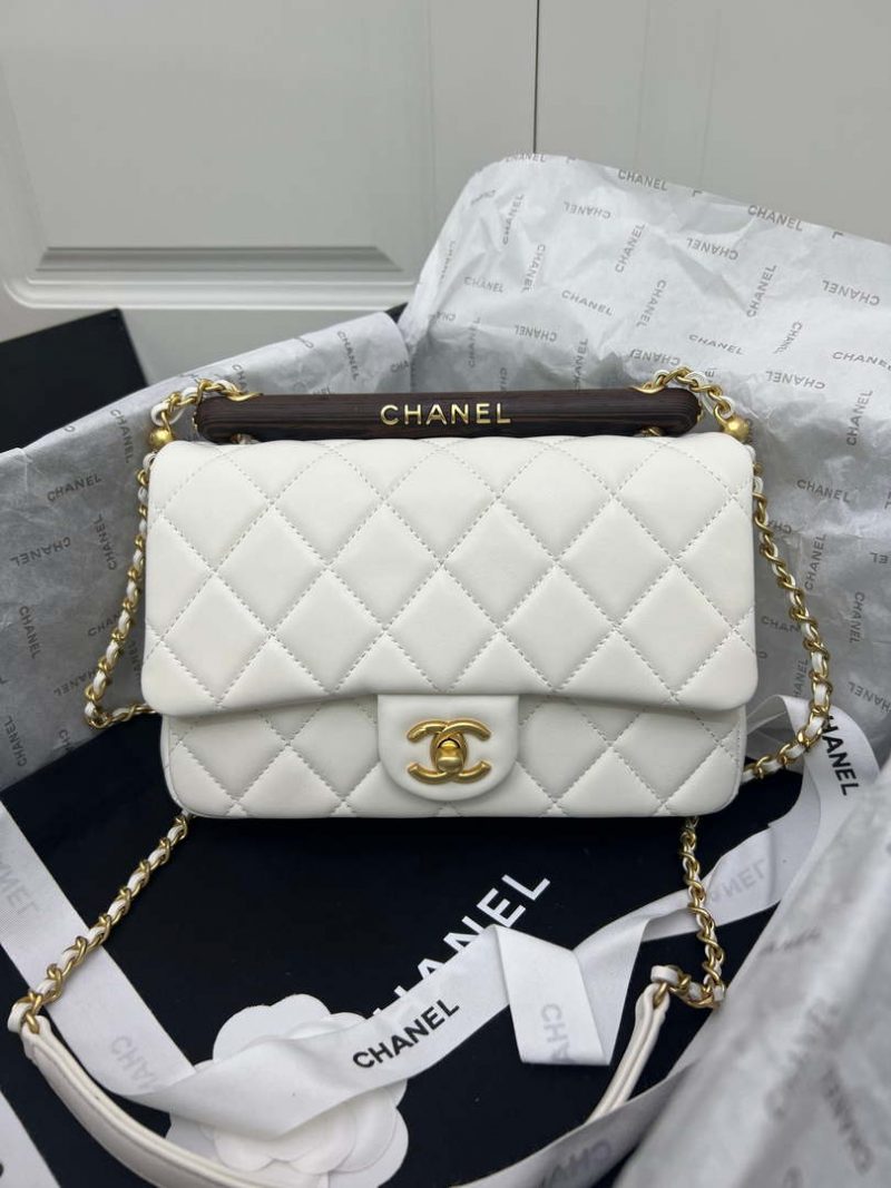 chanel as4151 small flap bag with top handle lambskin wenge wood white 001 luxibags.ru .jpg