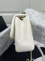 chanel as4151 small flap bag with top handle lambskin wenge wood white 002 luxibags.ru .jpg