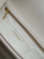 chanel as4151 small flap bag with top handle lambskin wenge wood white 009 luxibags.ru .jpg