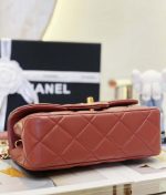 chanel as4151 small flap bag with top handle lambskin wenge wood wine red 005 luxibags.ru .jpg