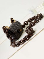 chanel as4165 mini flap bag lambskin wenge wood gold tone metal dark brown 003 luxibags.ru .jpg