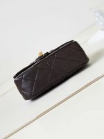 chanel as4165 mini flap bag lambskin wenge wood gold tone metal dark brown 006 luxibags.ru .jpg