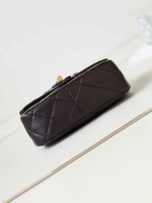 chanel as4165 mini flap bag lambskin wenge wood gold tone metal dark brown 006 luxibags.ru .jpg