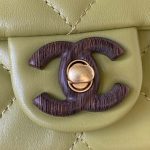 chanel as4165 mini flap bag lambskin wenge wood gold tone metal lemon green 003 luxibags.ru .jpg
