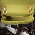 chanel as4165 mini flap bag lambskin wenge wood gold tone metal lemon green 007 luxibags.ru .jpg