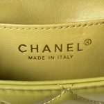 chanel as4165 mini flap bag lambskin wenge wood gold tone metal lemon green 008 luxibags.ru .jpg