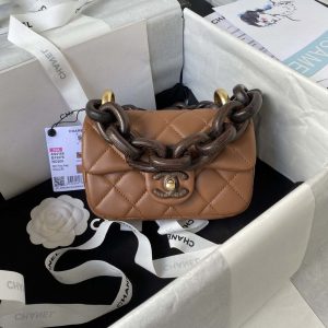 chanel as4165 mini flap bag lambskin wenge wood gold tone metal light brown 001 luxibags.ru .jpg