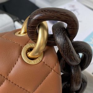 chanel as4165 mini flap bag lambskin wenge wood gold tone metal light brown 005 luxibags.ru .jpg