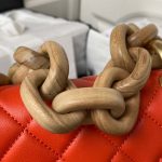 chanel as4165 mini flap bag lambskin wenge wood gold tone metal orange 004 luxibags.ru .jpg