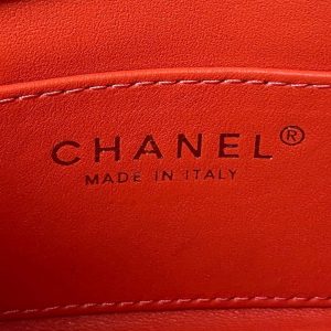 chanel as4165 mini flap bag lambskin wenge wood gold tone metal orange 007 luxibags.ru .jpg