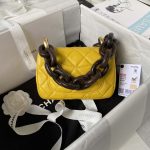 chanel as4165 mini flap bag lambskin wenge wood gold tone metal yellow 002 luxibags.ru .jpg