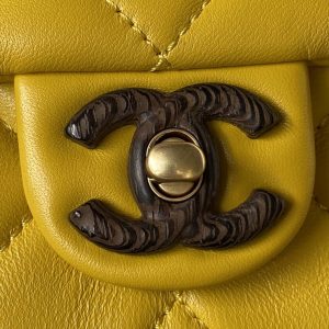 chanel as4165 mini flap bag lambskin wenge wood gold tone metal yellow 003 luxibags.ru .jpg