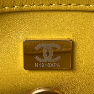 chanel as4165 mini flap bag lambskin wenge wood gold tone metal yellow 009 luxibags.ru .jpg