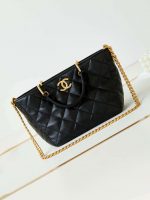 chanel as4188 small hobo bag shiny lambskin gold metal black 001 luxibags.ru .jpg