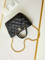 chanel as4188 small hobo bag shiny lambskin gold metal black 007 luxibags.ru .jpg