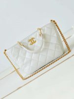 chanel as4188 small hobo bag shiny lambskin gold metal white 001 luxibags.ru .jpg