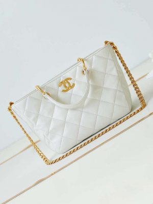 chanel as4188 small hobo bag shiny lambskin gold metal white 001 luxibags.ru .jpg