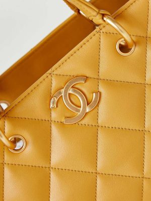chanel as4188 small hobo bag shiny lambskin gold metal yellow 002 luxibags.ru .jpg
