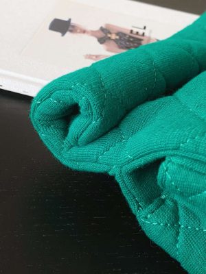 chanel as4199 clutch wool jersey gold tone metal dark green 07 luxibags.ru .jpg