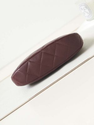 chanel as4220 hobo handbag lambskin wine red 007 luxibags.ru .jpg