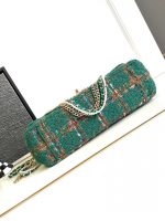 chanel as4221 large flap bag with top handle wool and silk tweed glass and wooden pearls 04 luxibags.ru .jpg