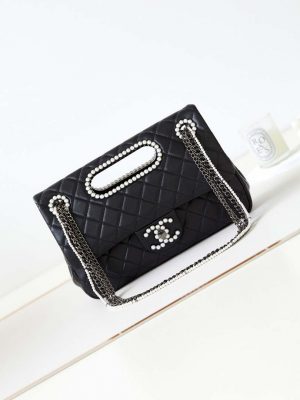 chanel as4221 small shopping bag aged shiny lambskin crystal pearls black metal black 001 luxibags.ru .jpg