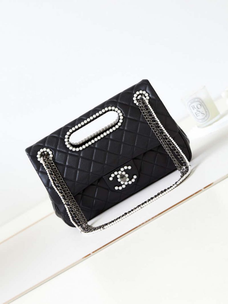 chanel as4221 small shopping bag aged shiny lambskin crystal pearls black metal black 001 luxibags.ru .jpg