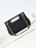 chanel as4221 small shopping bag aged shiny lambskin crystal pearls black metal black 005 luxibags.ru .jpg