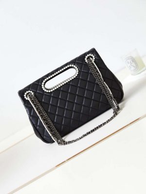 chanel as4221 small shopping bag aged shiny lambskin crystal pearls black metal black 005 luxibags.ru .jpg
