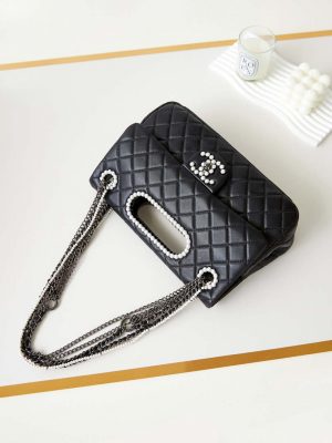 chanel as4221 small shopping bag aged shiny lambskin crystal pearls black metal black 007 luxibags.ru .jpg