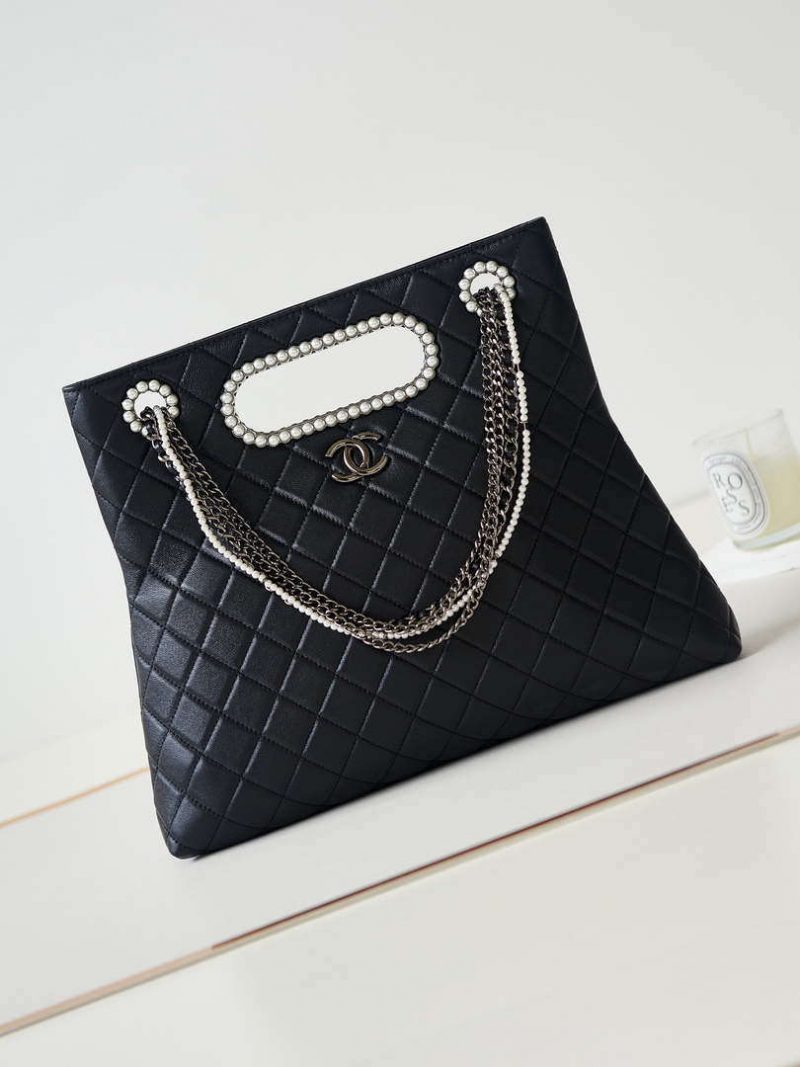chanel as4222 shopping bag aged shiny lambskin crystal pearls black metal black 001 luxibags.ru .jpg