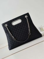 chanel as4223 large shopping bag aged shiny lambskin crystal pearls black metal black 005 luxibags.ru .jpg