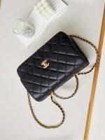 chanel as4232 small flap bag with top handle lambskin black 007 luxibags.ru .jpg