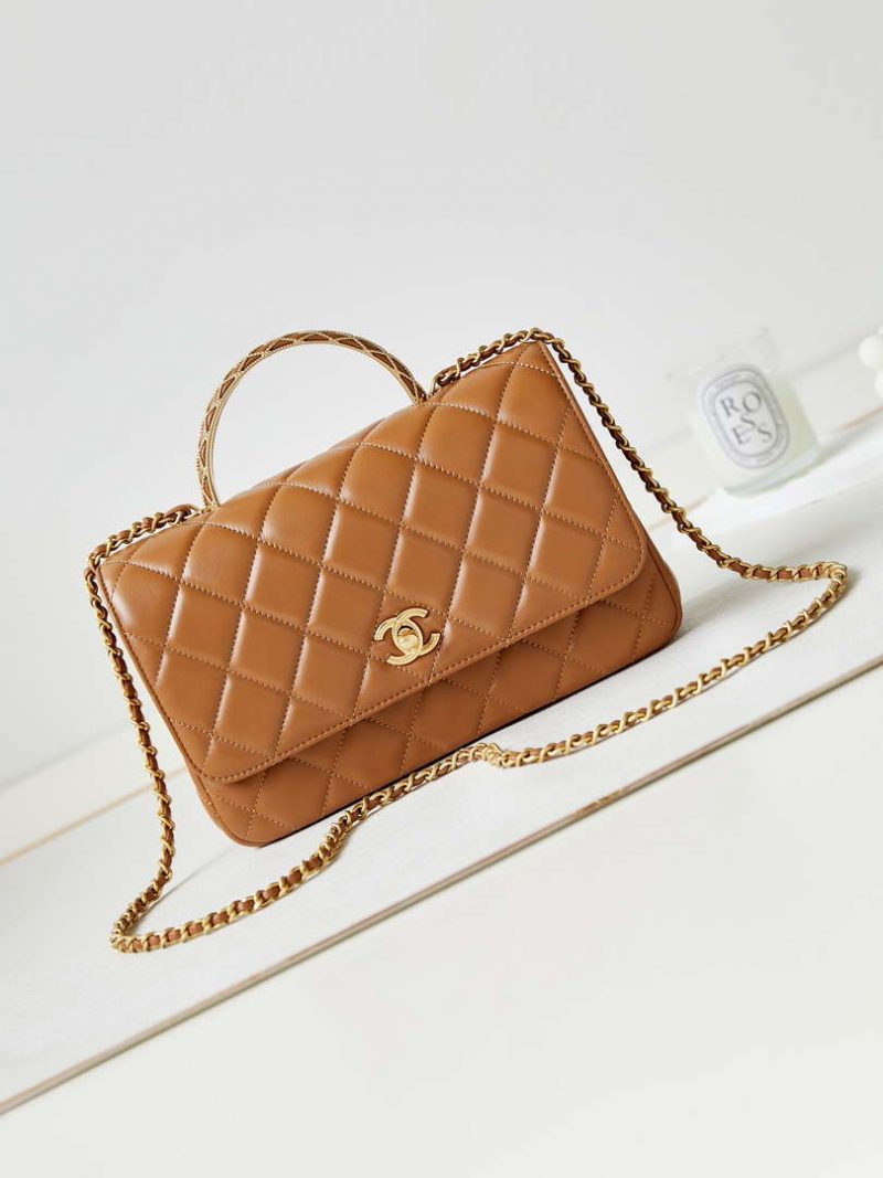 chanel as4232 small flap bag with top handle lambskin brown 001 luxibags.ru .jpg