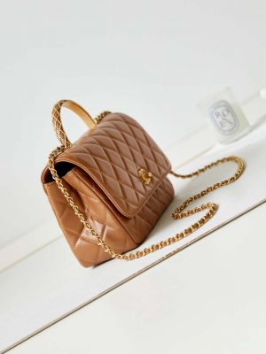 chanel as4232 small flap bag with top handle lambskin brown 002 luxibags.ru .jpg