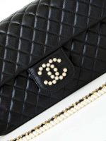 chanel as4245 flap bag lambskin with pearl metal chain black 002 luxibags.ru .jpg