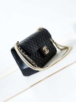chanel as4245 flap bag lambskin with pearl metal chain black 005 luxibags.ru .jpg