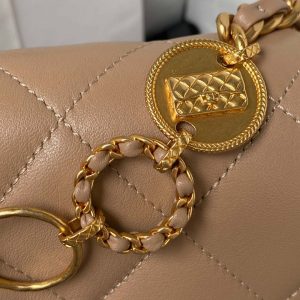chanel as4274 mini flap crossbody bag lambskin apricot 004 luxibags.ru .jpg