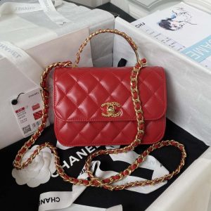 chanel as4306 small flap bag with handle lambskin red 001 luxibags.ru .jpg
