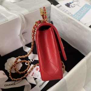 chanel as4307 flap bag with handle lambskin red 006 luxibags.ru .jpg