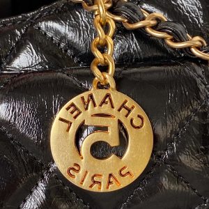 chanel as4323 small hobo bag shiny crumpled calfskin black gold metal 004 luxibags.ru .jpg