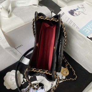 chanel as4323 small hobo bag shiny crumpled calfskin black gold metal 006 luxibags.ru .jpg